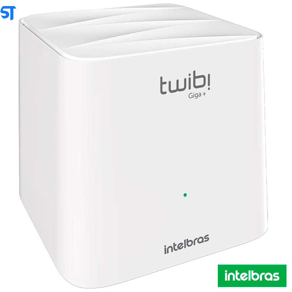 Kit Roteador 3 Wi-Fi Mesh Intelbras 3 Unidades Twibi Giga+ AC1200 Dual Band Branco
