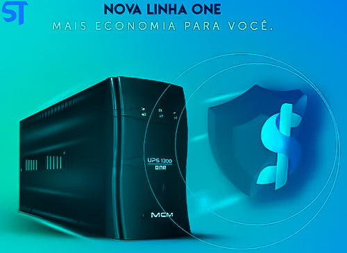 Nobreak UPS 1300VA One 3.1 Trivolt/115V MCM Com 6 Tomadas UPS0221