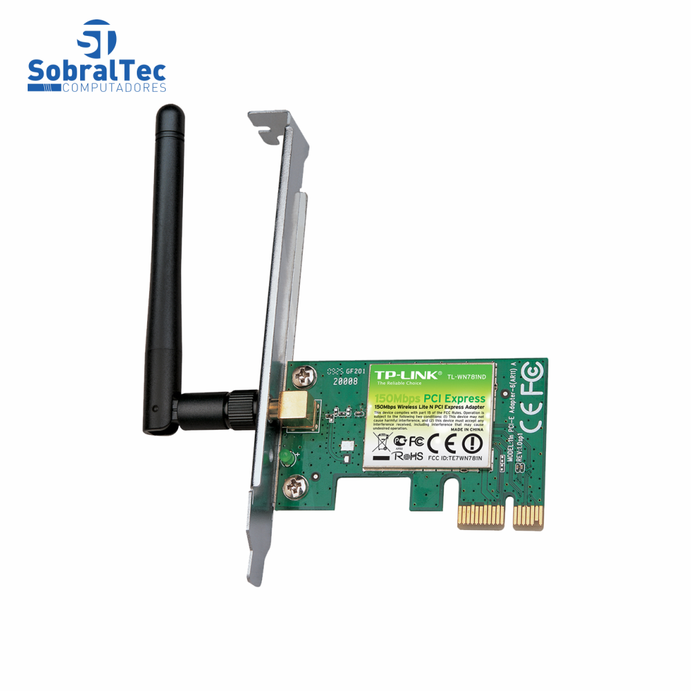 Placa Pci Wireless N 150Mbps TL-WN781ND TP-Link