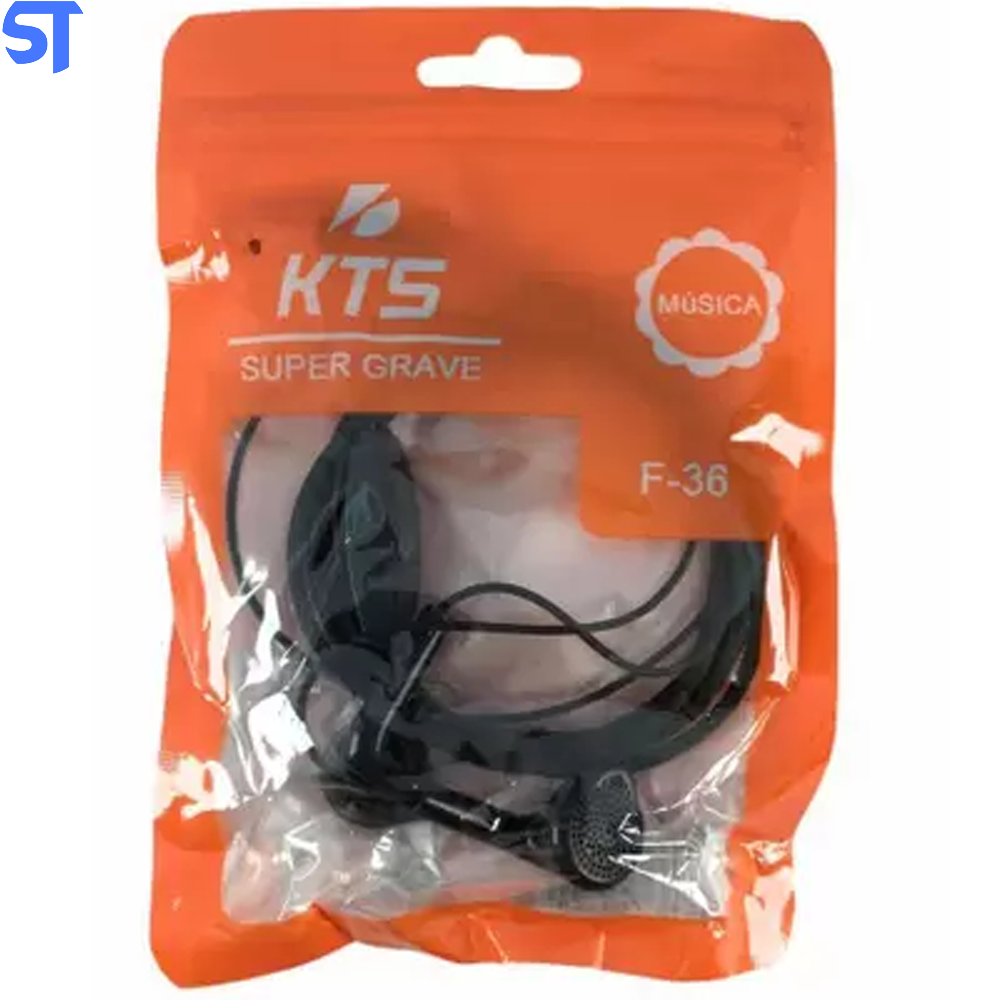 Fone De Ouvido Estéreo Kts F-36