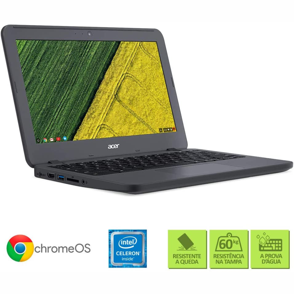 Notebook Chromebook Acer N7 C731-C9DA Intel Celeron Dual Core 4GB Ram 32Gb eMMC Tela 11,.6 Chrome OS