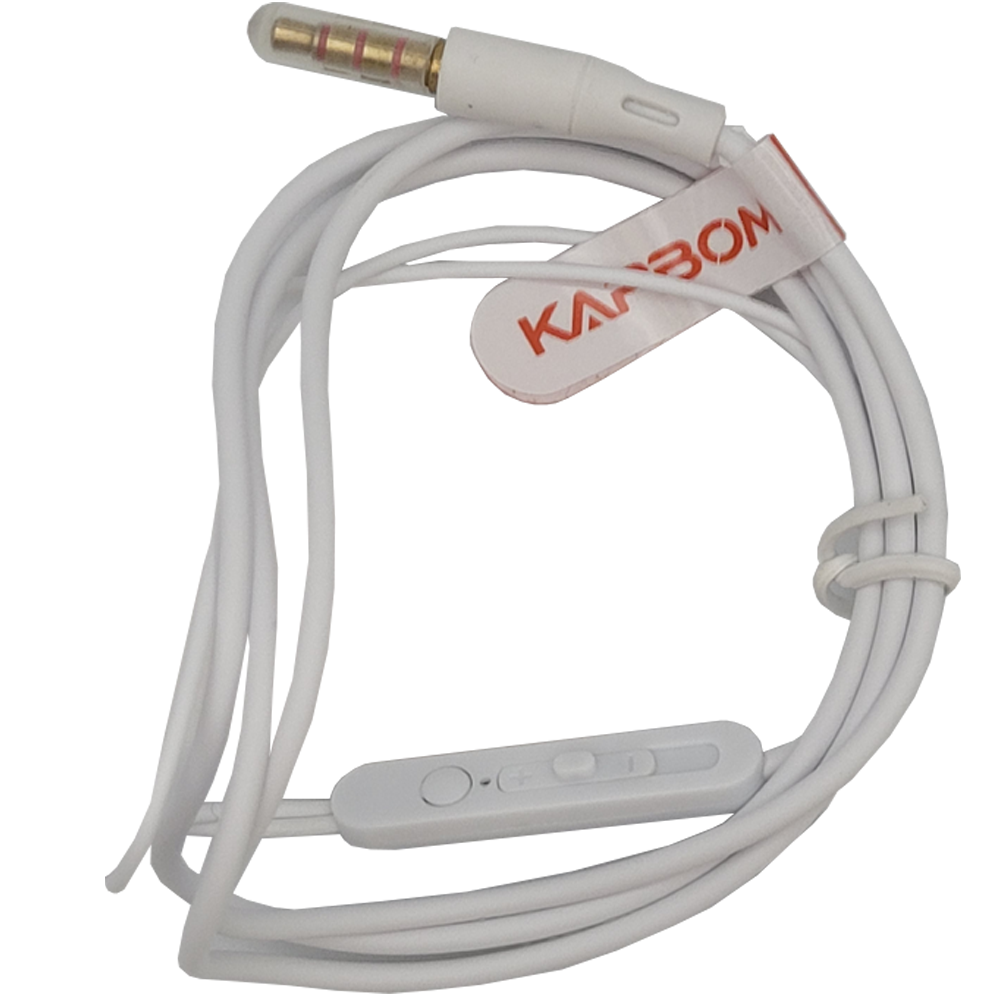 Fone De Ouvido Estéreo Com Microfone Kapbom - KA-727 - Branco
