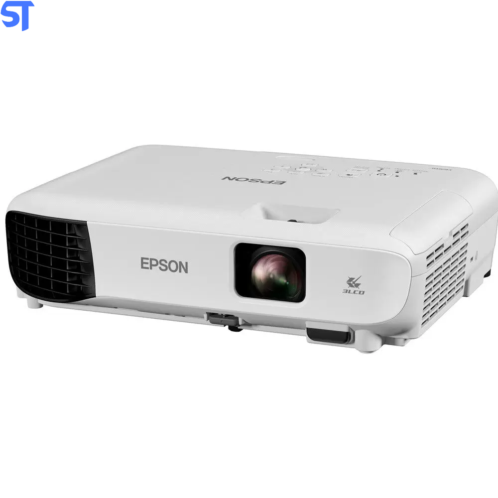 Projetor Epson PowerLite E10+ XGA 1024x768p - Portátil 3600 Lumens 3LCD USB HDMI Branco
