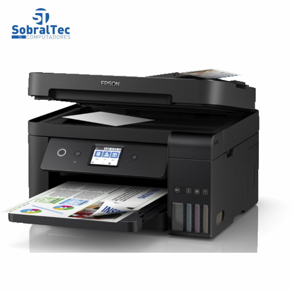 Impressora Multifuncional Epson Ecotank L6191 Duplex Tanque De Tinta Colorida Wi-Fi C11CG19303