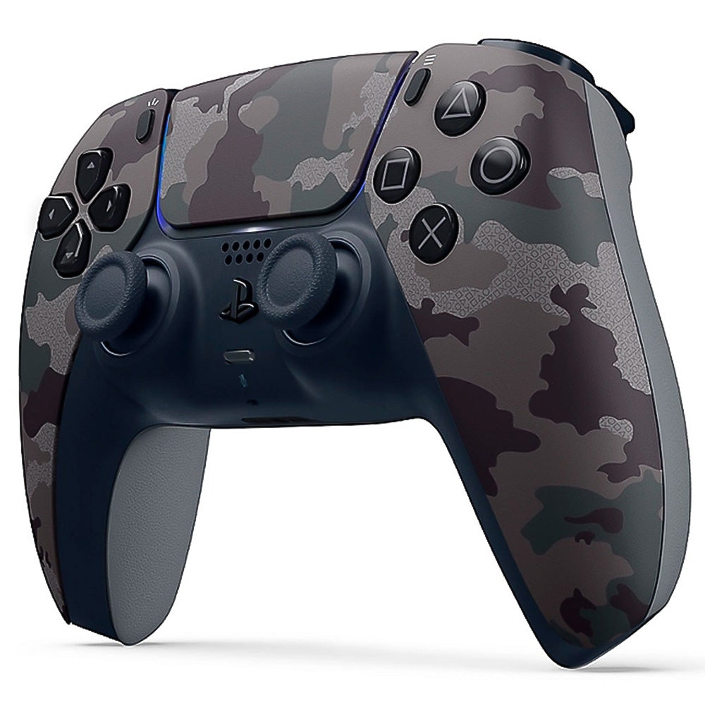 Controle Sony DualSense PS5, Play Station 5 Sem Fio, Gray Camuflado - 1000030620