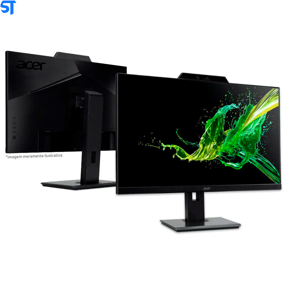 Monitor LED Acer 21.5 Full HD, Painel IPS, 4ms, Com Webcam Integrada