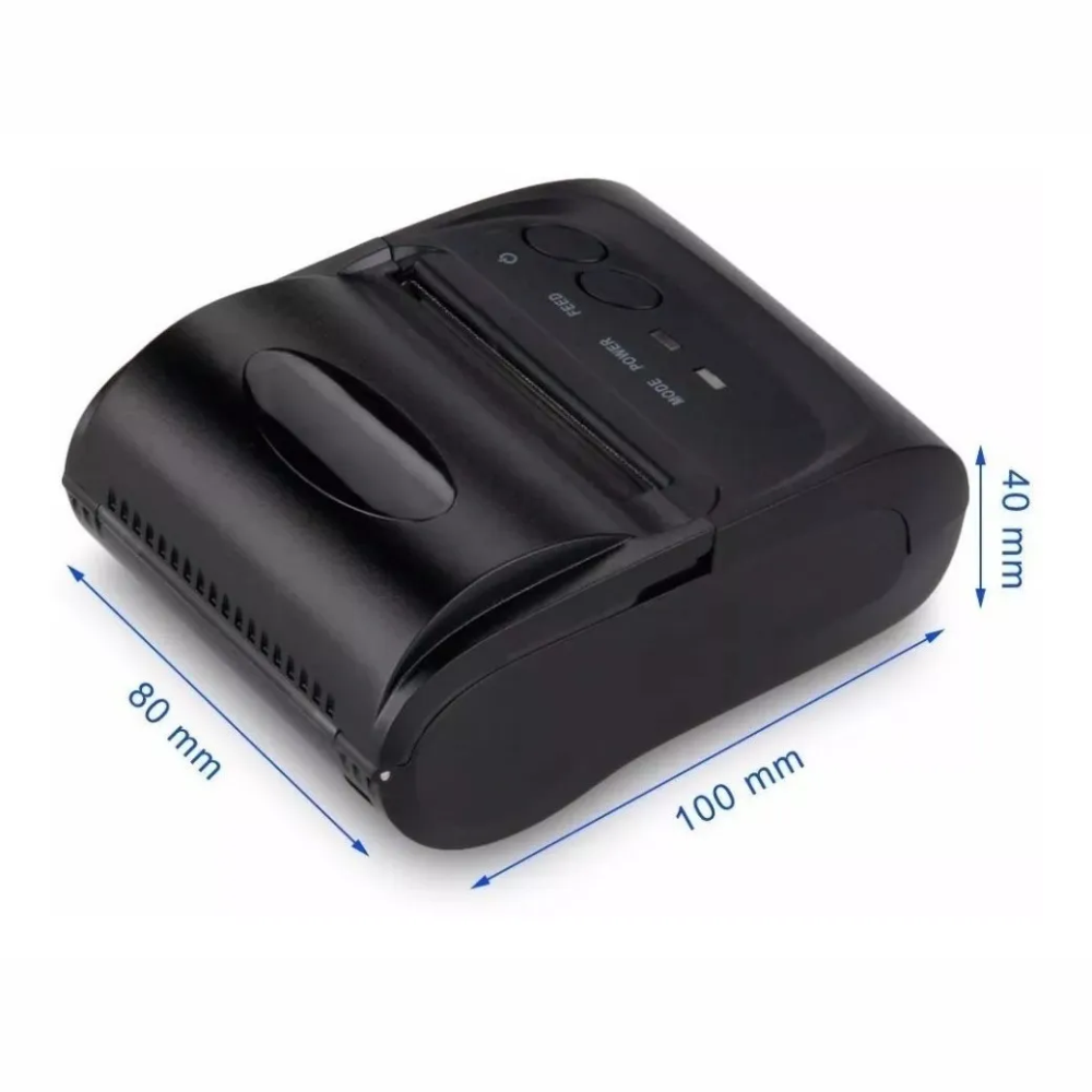 Impressora Térmica Mini Portátil Bluetooth Luogao M58 Impressão De 48mm