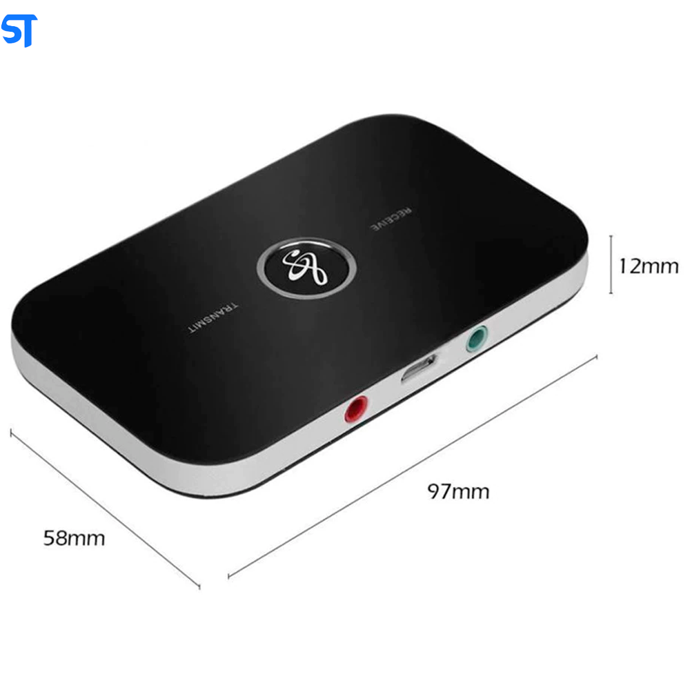 Transmissor e Receptor 2 em 1 de Áudio Bluetooth 5.0 Cabo AUX Micro Usb