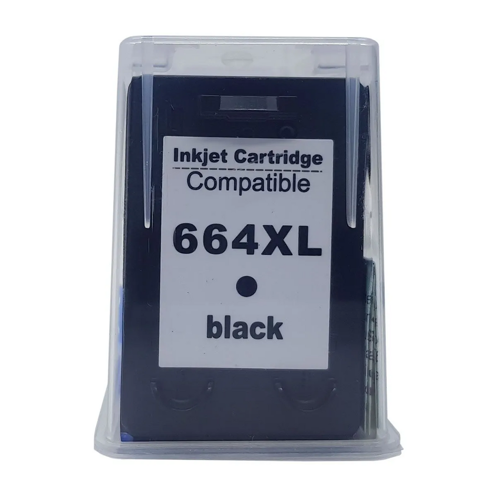 Cartucho Preto Compativel HP 664 XL 12 ML (F6V31AB) Para HP Deskjet 2136, 2676, 3776, 5076, 5276