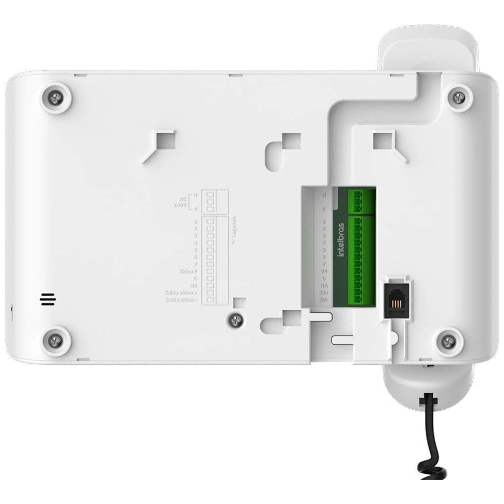 Vídeo Porteiro Intelbras IV 1070HS com Monofone LCD 7" Branco