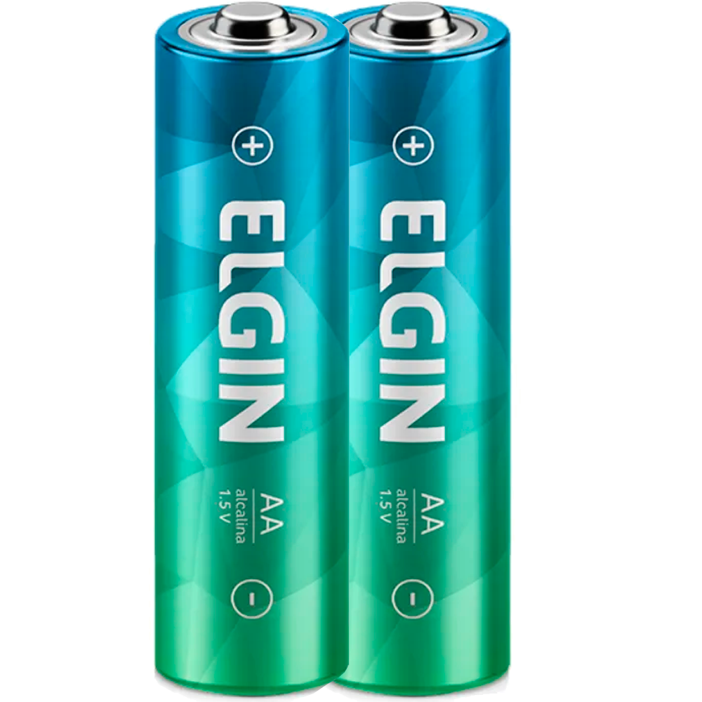 Pilha Alcalina AA 1,5V Blister Com 2 Unidades Elgin ELE000000082152