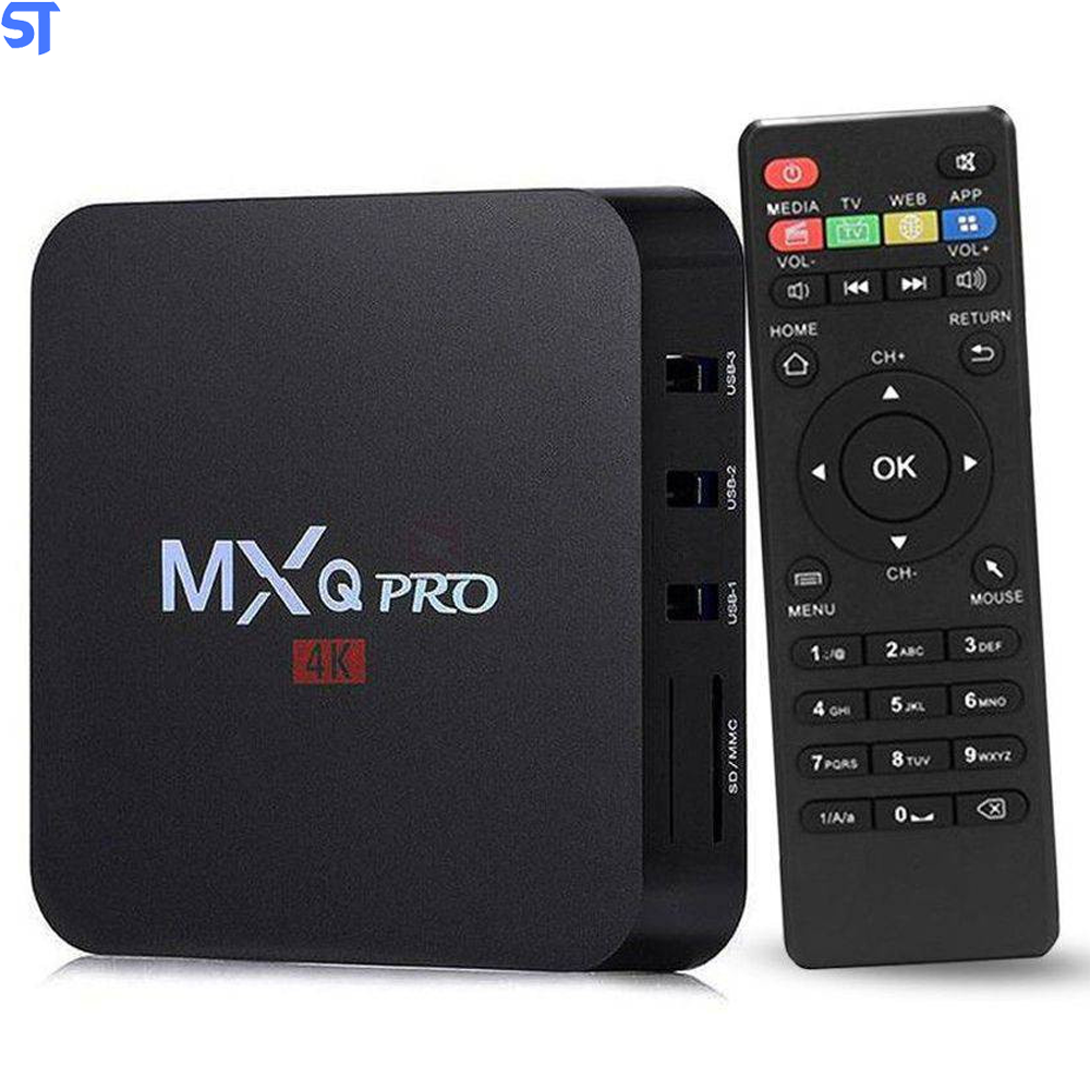Tv Box MxQ Pro Android 9.0 Ultra Hd 4K Quad Core Mem 2Gb 16Gb