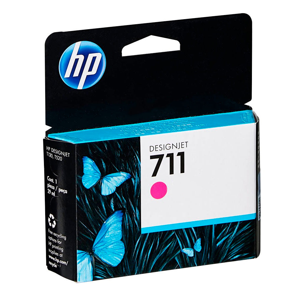 Cartucho de Tinta HP 711 CZ131AB Magenta | Plotter T120 T520 CQ891A CQ890A CQ893A | Original 29ml