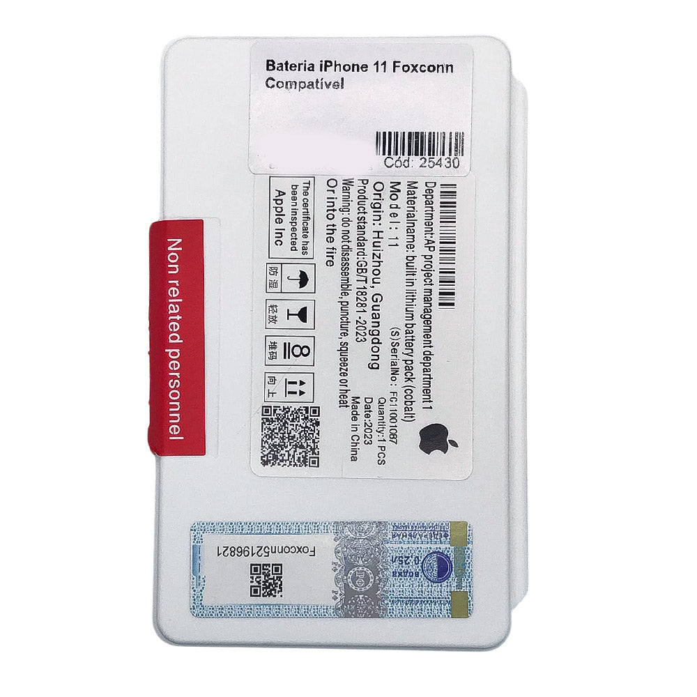 Bateria iPhone 11 Foxconn Compatível