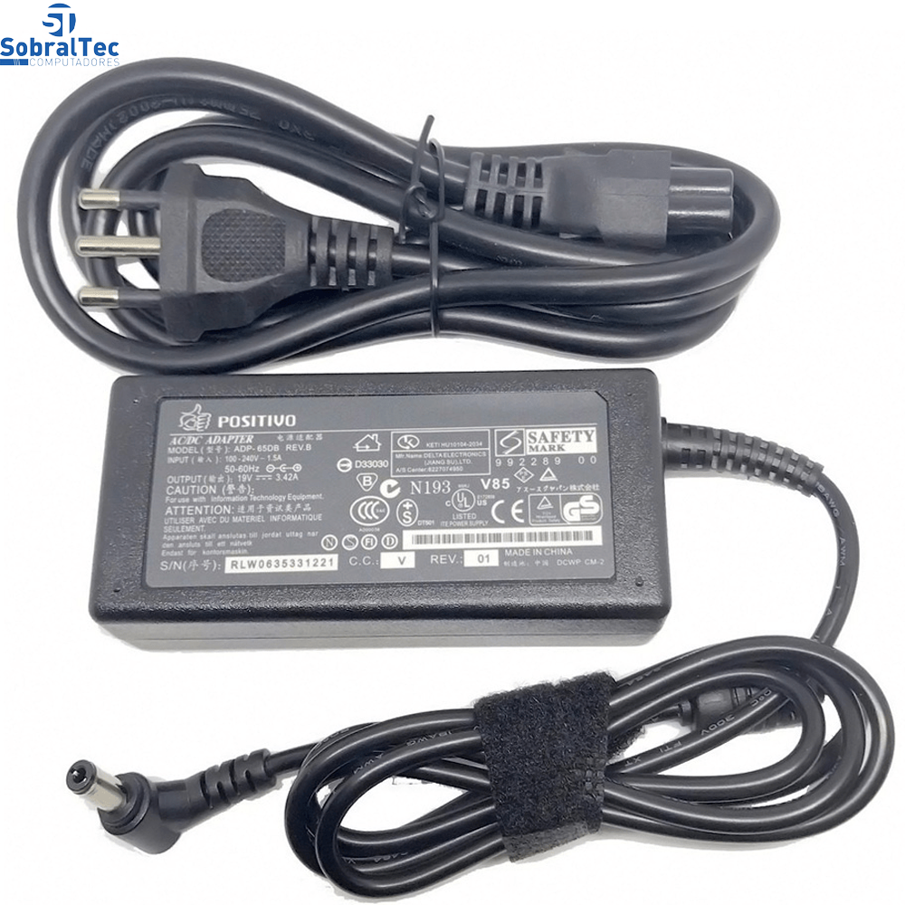 Fonte Notebook Positivo 19v 3,42a Adp-65db- N193 V85
