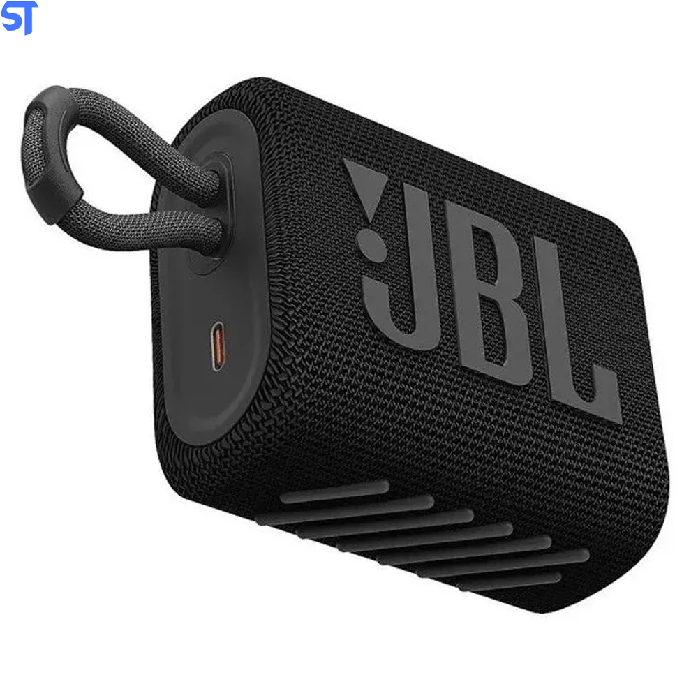 Caixa de Som Portátil JBL GO 3 Bluetooth 5.1 À Prova D'água e Poeira IP67 Preto