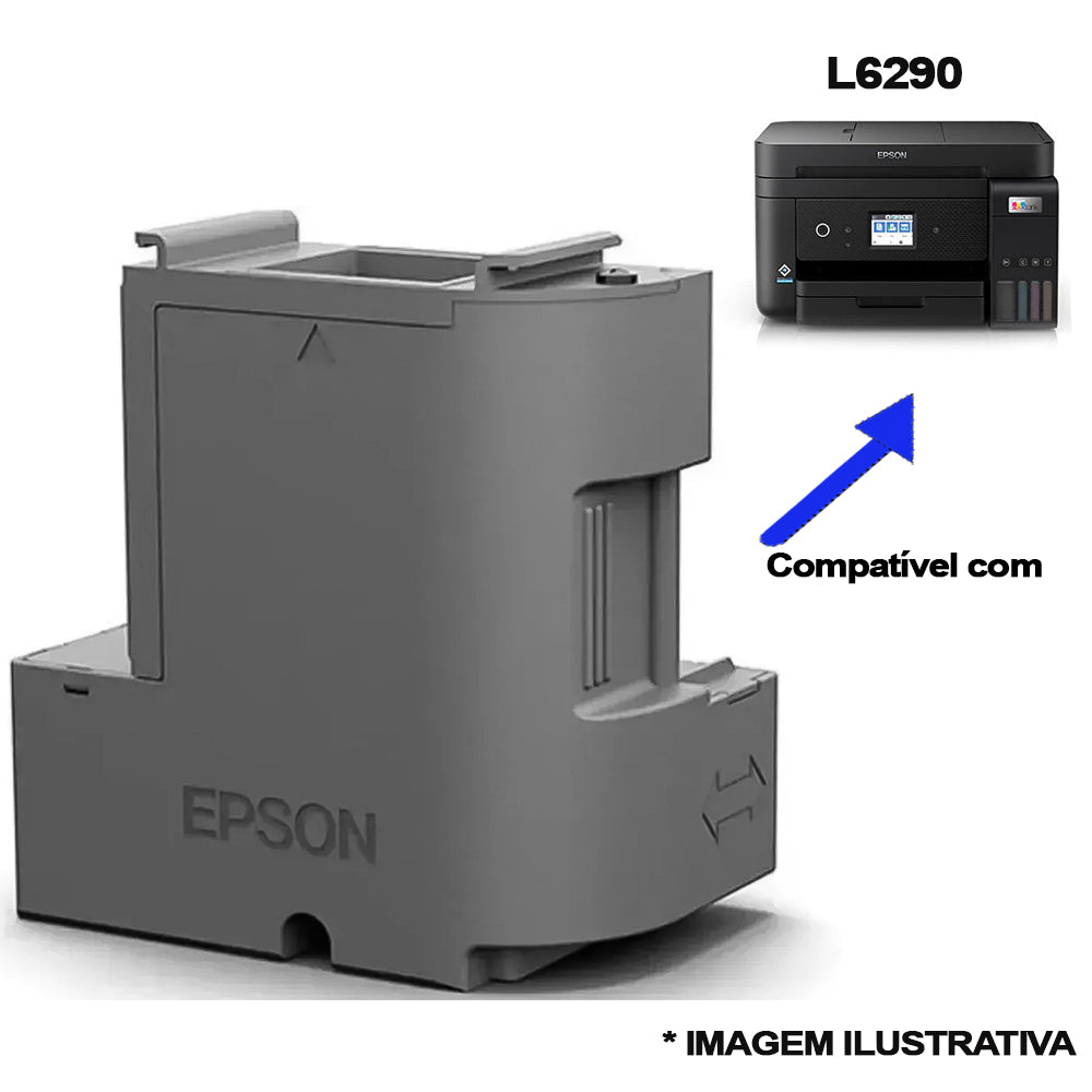 Caixa Tanque De Manutenção Com Chip Para Epson T04D1 L6270 L6290 L14150