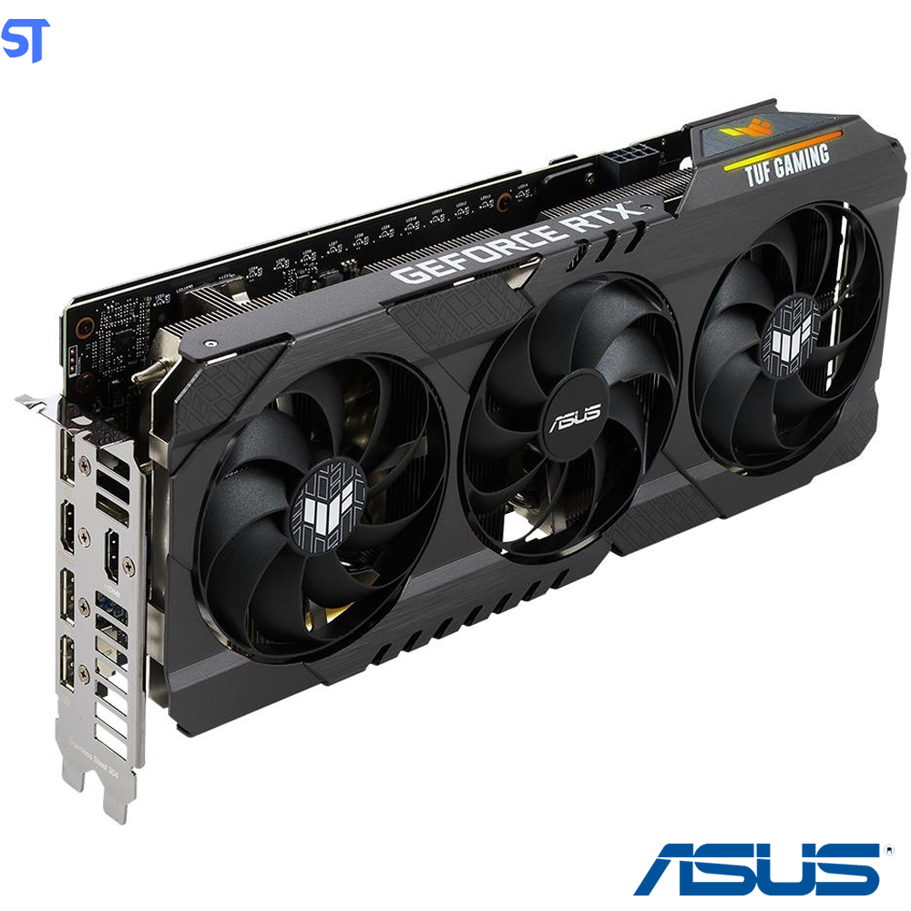 Placa de Vídeo ASUS TUF RTX 3060 O12G V2 Gaming LHR, 15 Gbps, 12GB GDDR6, RGB, Ray Tracing, DLSS - 90YV0GC0-M0NA10
