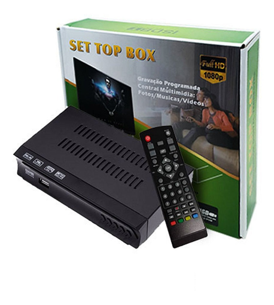 Receptor Conversor TV Sinal Digital ISDB-T Set Top Box Full HD USB