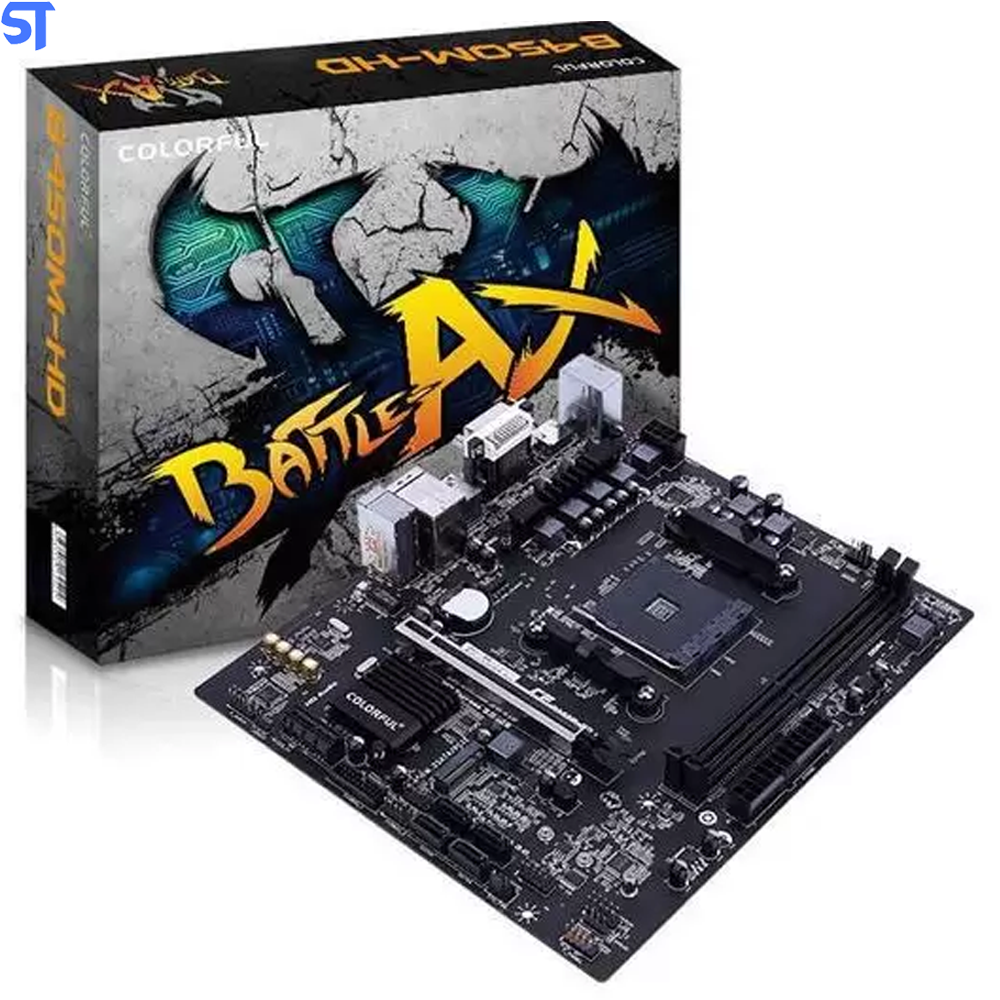 Placa Mãe Colorful Battle-AX B450M-HD V14  Soquete AM4  DDR4