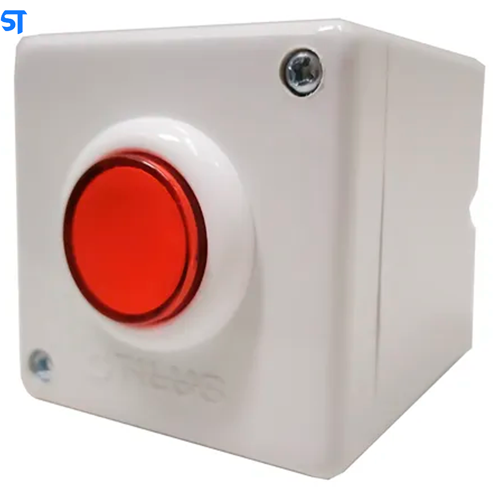 Botoeira Botão Comando Branca Stilus Na NF BC VM Para Alarme e Fechadura