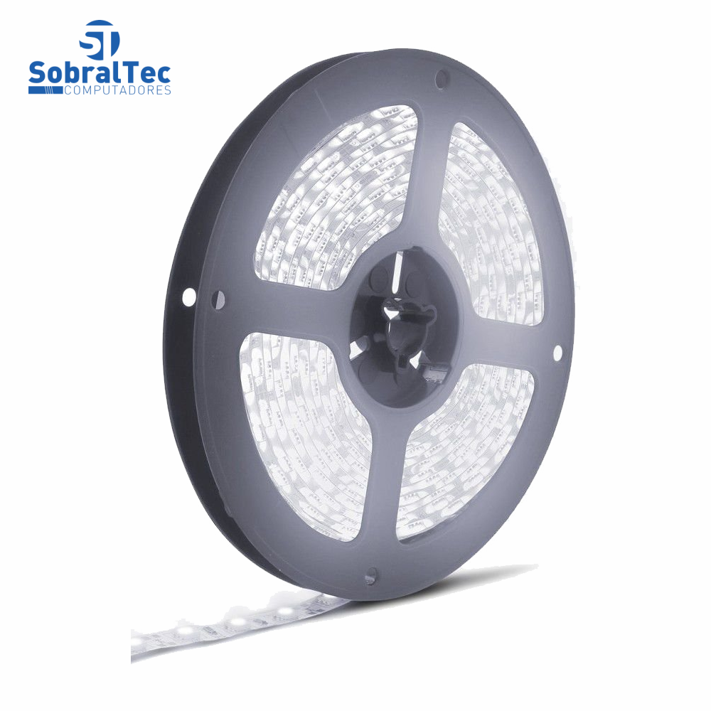 Fita LED Branca 3528 24W 12V 5050-W-DX IP65 5Mt