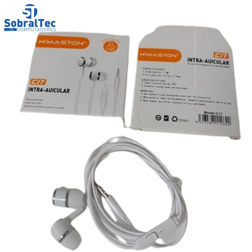Fone De Ouvido P2 Stereo H'maston C17