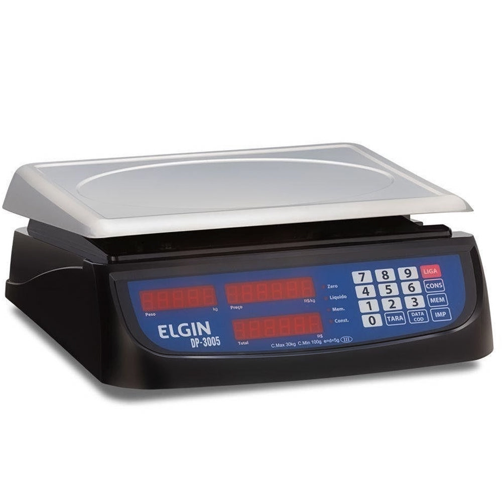 Balanca de Automação DP30 16 Teclas 5g x 30 kg Bivolt, Elgin DP30 PLUS