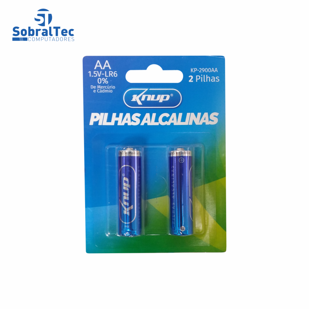 Pilhas Alcalinas Knup 2 Unidades AA 1.5V-LR6 KP-2900AA