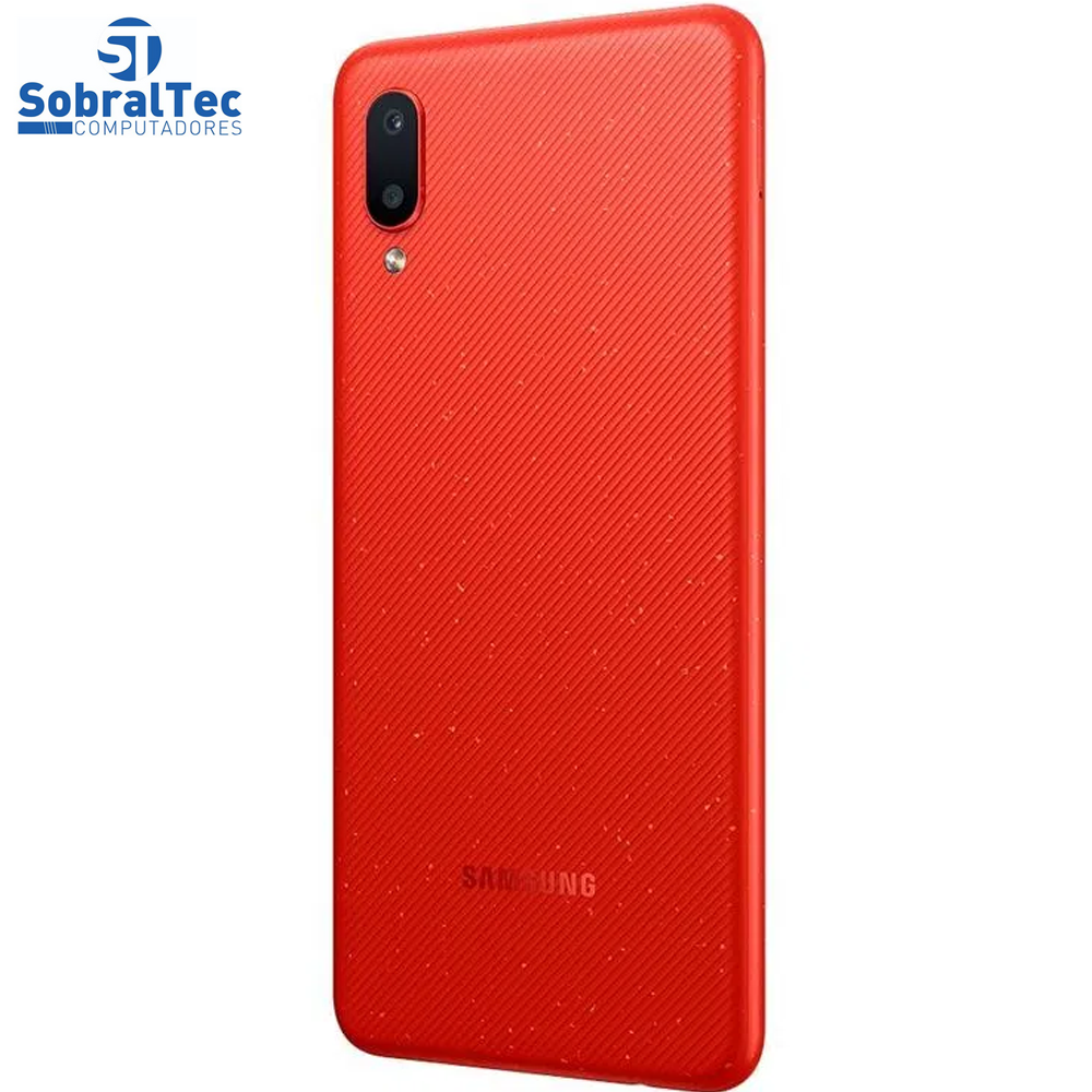 Smartphone Samsung Galaxy A02, 32GB, RAM 2GB, Quad-Core, 13MP, Vermelho - SM-A022MZRRZTO