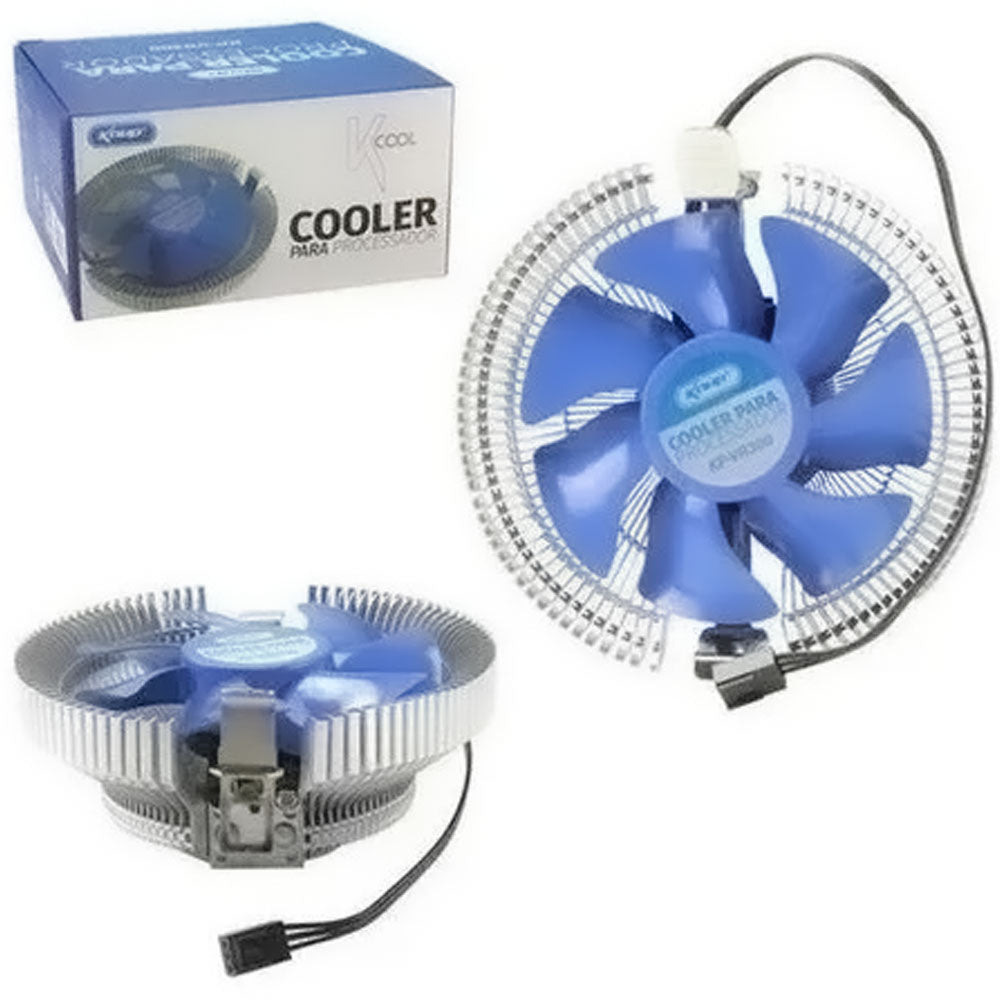 Cooler para Processador em Alumino Universal Amd e Intel Lga 775 1155 1156 Amd Am2 Am2+ Am3 KP-VR300