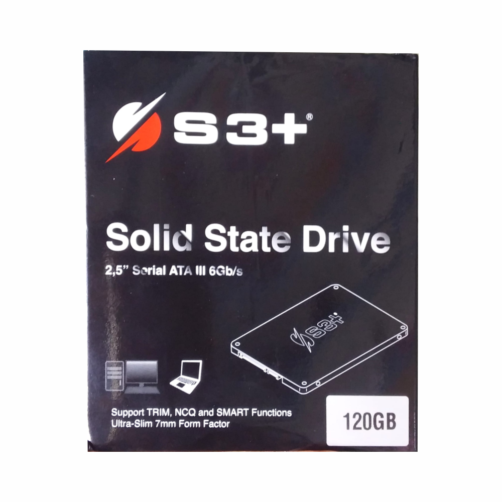 HD SSD S3+ 120gb Sata 3 6Gb/s Trim NCQ  Smart Ultra Slim 2.5