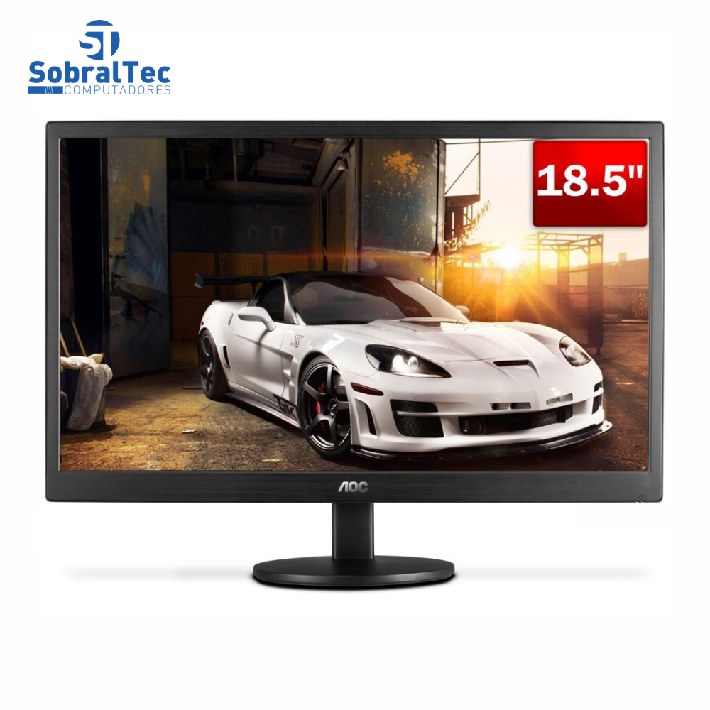 Monitor Led 18.5 Polegadas Aoc E970SwnL Widescreen Vga Preto Vitrine Sem a Caixa