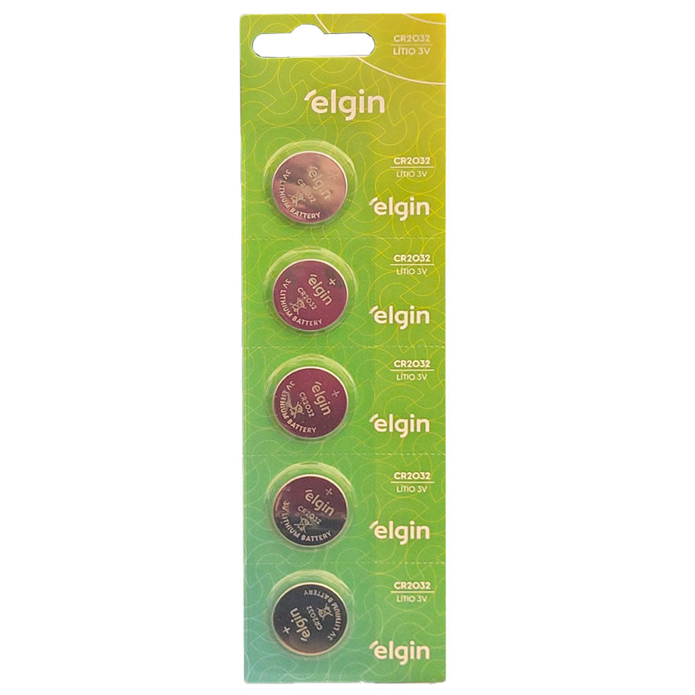 Bateria Alcalina ( Caixa Contendo 20 Cartelas Com 5 Unidades Cada) CR2032 3V ELGIN - ELE000000082193