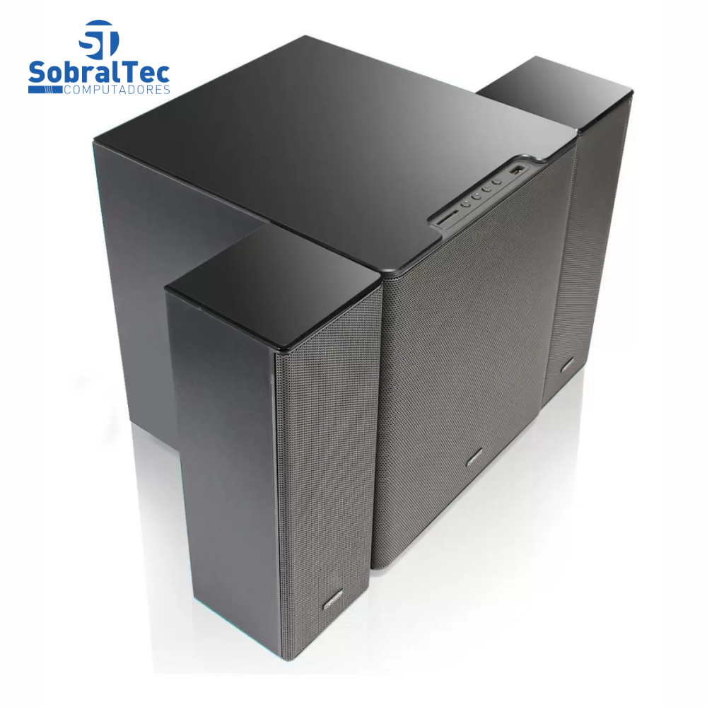 Home Theater Subwoofer Mini System 2.1 90w Bluetooth Usb SDCard RCA Knup KP-6027BH