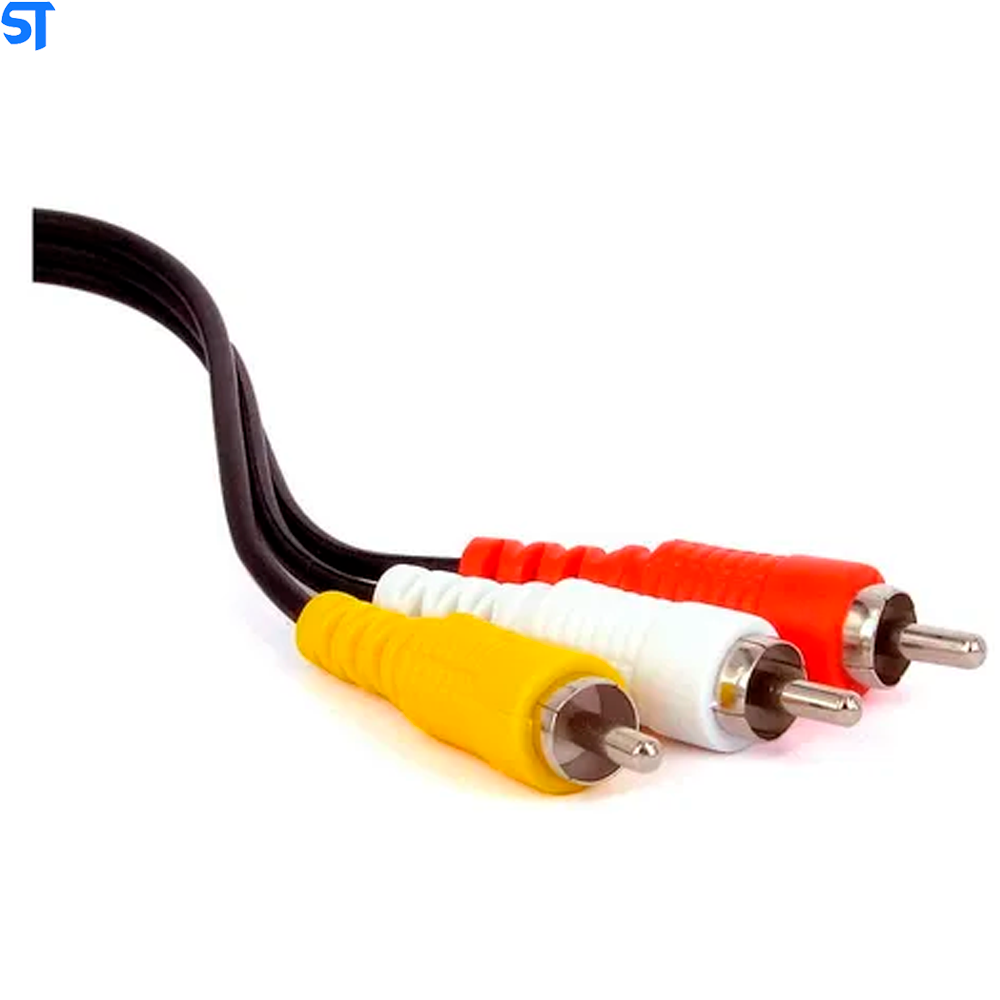 Cabo RCA x RCA Para DVD Comprimento de 1.5M Yeyi- YT-DVD