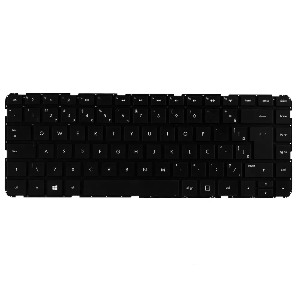 Teclado Notebook HP Pavilion 14-B -Black - Br - Flat Normal