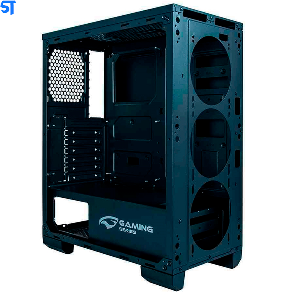 Gabinete Gamer C3 Tech S/ Fonte, Mid Tower, USB 3.0, 3 Fans RGB, Preto com Lateral em Acrílico - MT-G800BK