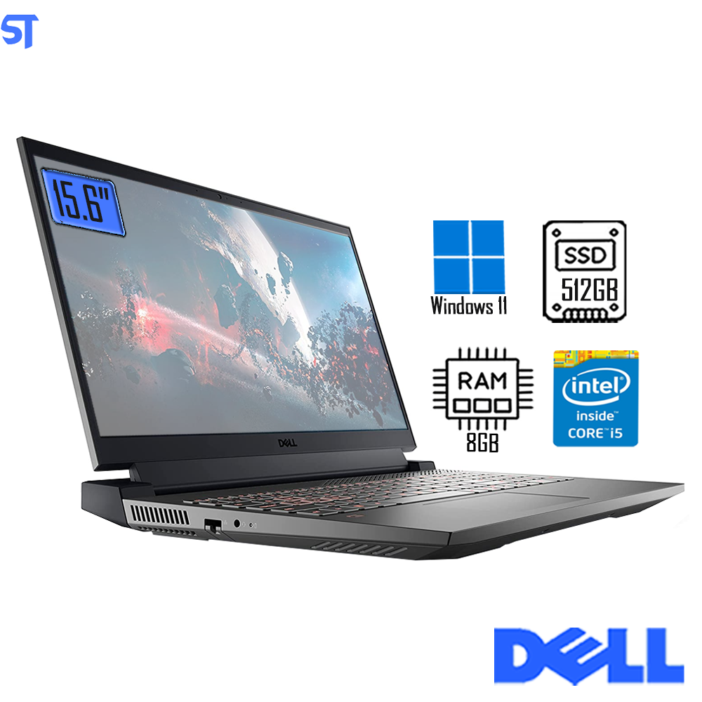 Notebook Gamer DELL G15-i1000-D20P 15.6" FHD 10ª Geração Intel Core i5 8GB 512GB SSD NVIDIA GTX 1650 Linux, preto