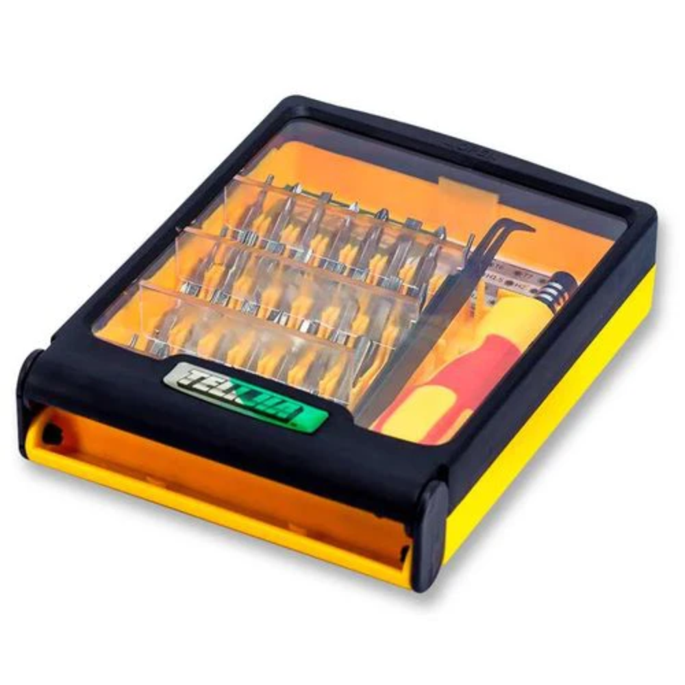 Kit De Ferramentas 32 Peças Com Imã E Pinça Telijia Te-6032a