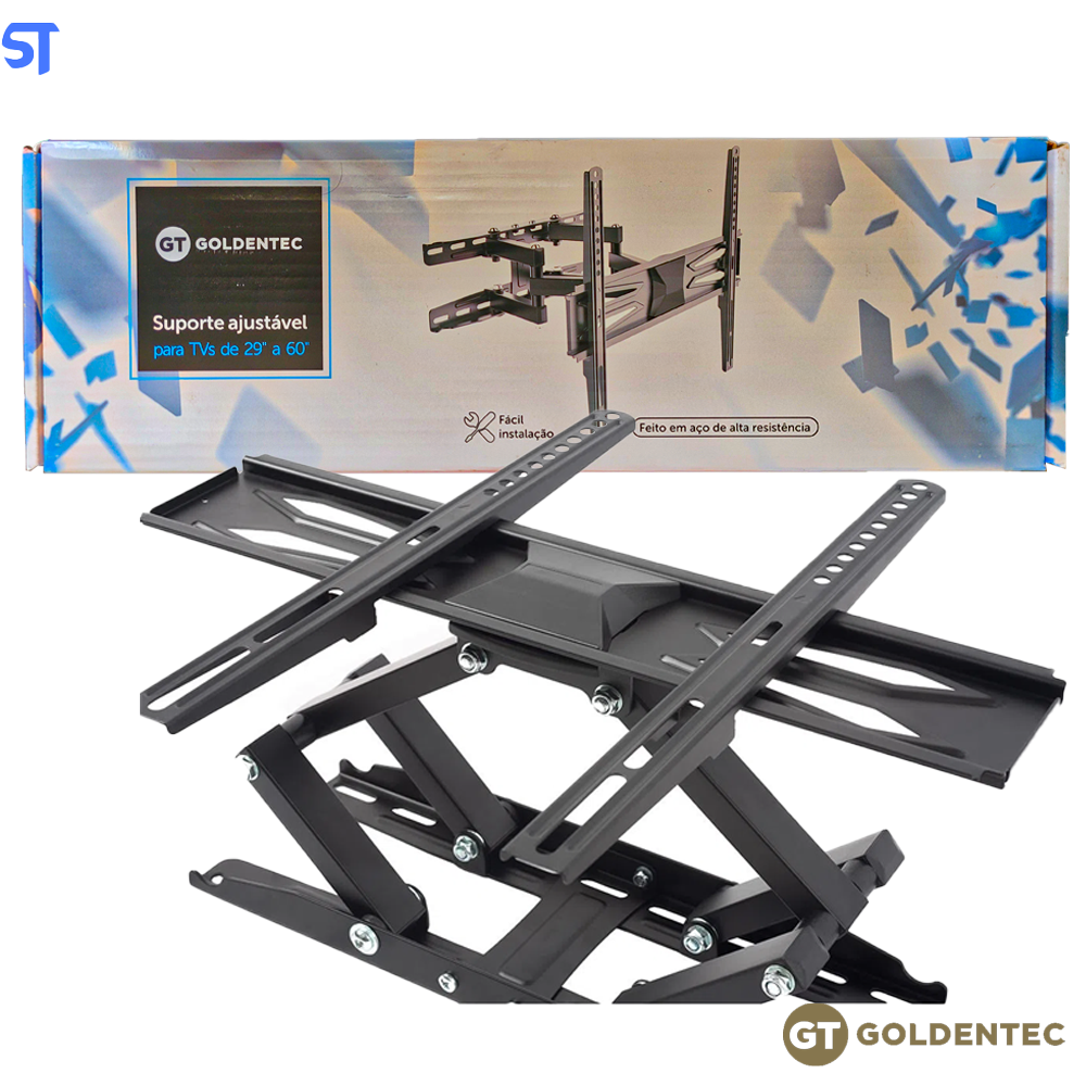 Suporte Para TV e Monitor Goldentec de 29 a 60 Polegadas Ajustável