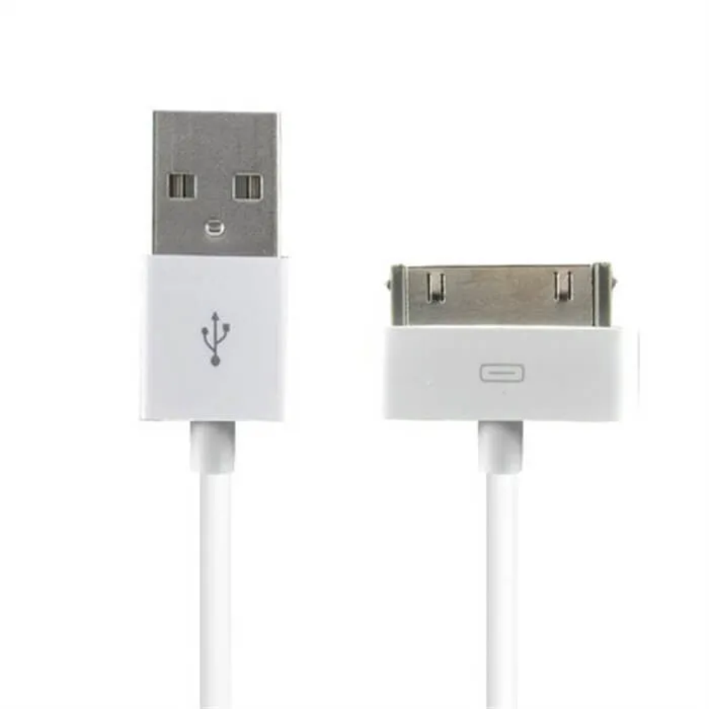 Cabo Iphone Usb Para Dock 30 Pinos Branco 3 Metros Ecooda EC-568-4G