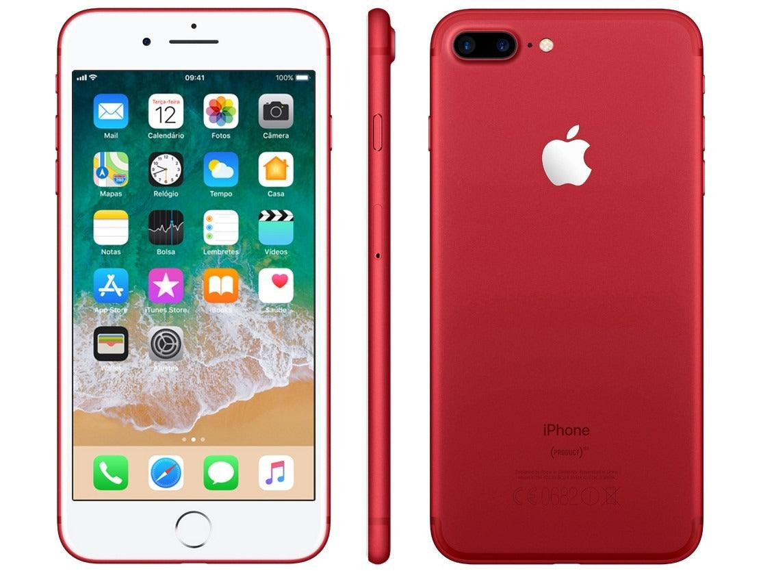 iPhone 7 Plus 128GB  Tela Retina HD 5,5" 3D Touch Câmera Dupla de 12MP- Vermelho Usado