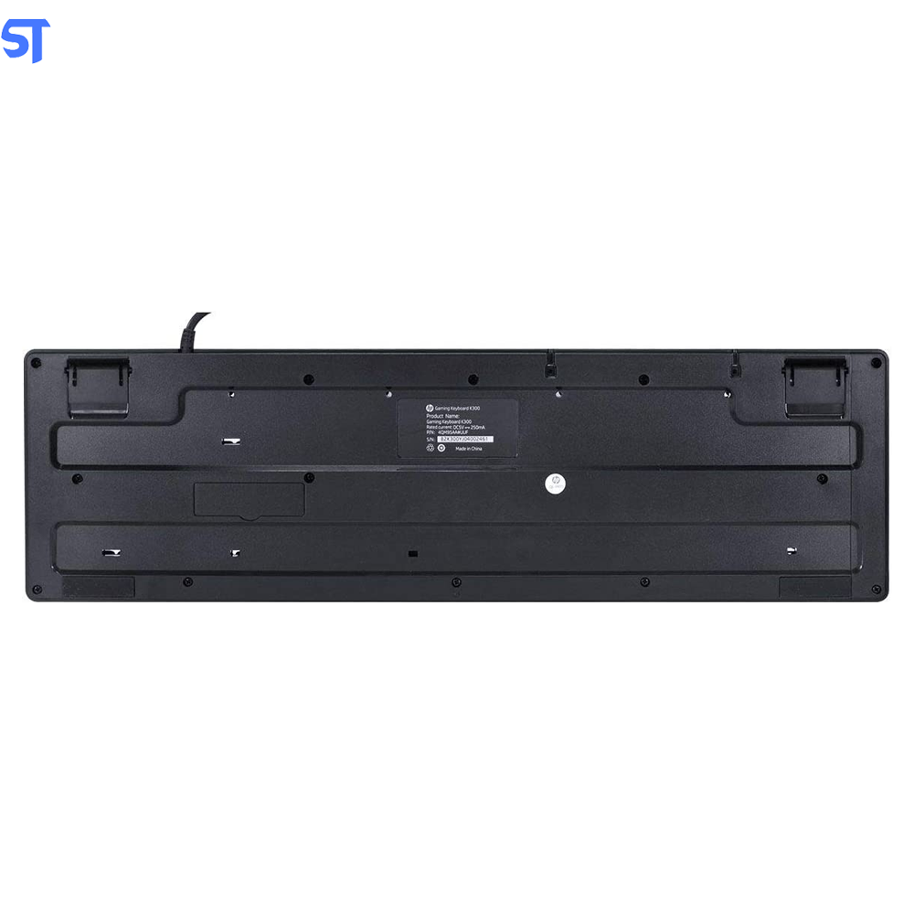 Teclado USB Gamer Membrana K300 LED Preto HP