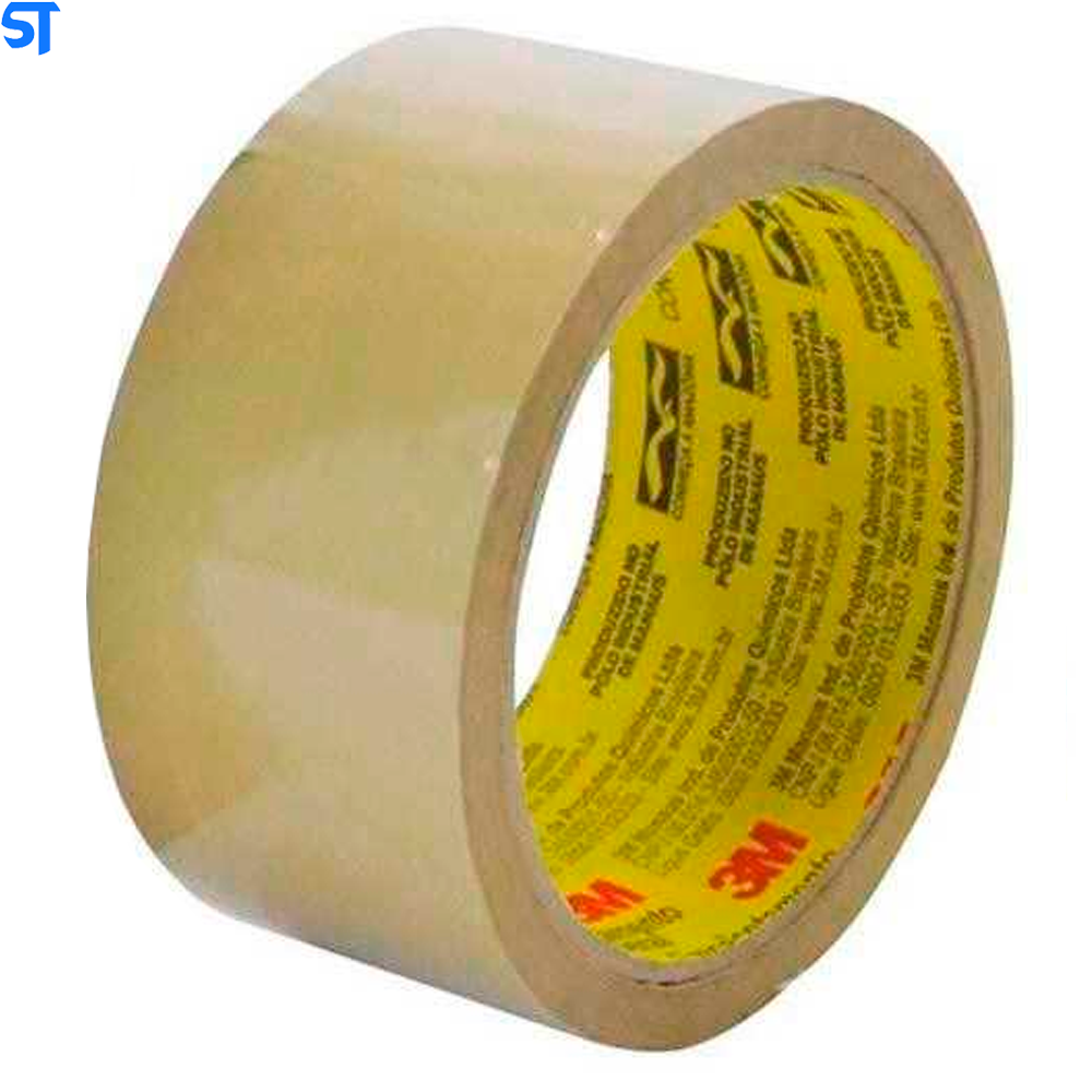 Fita Para Empacotamento PVC 45 x 45 Transparente Escoth 3M ( Pacote com 4 Fitas)