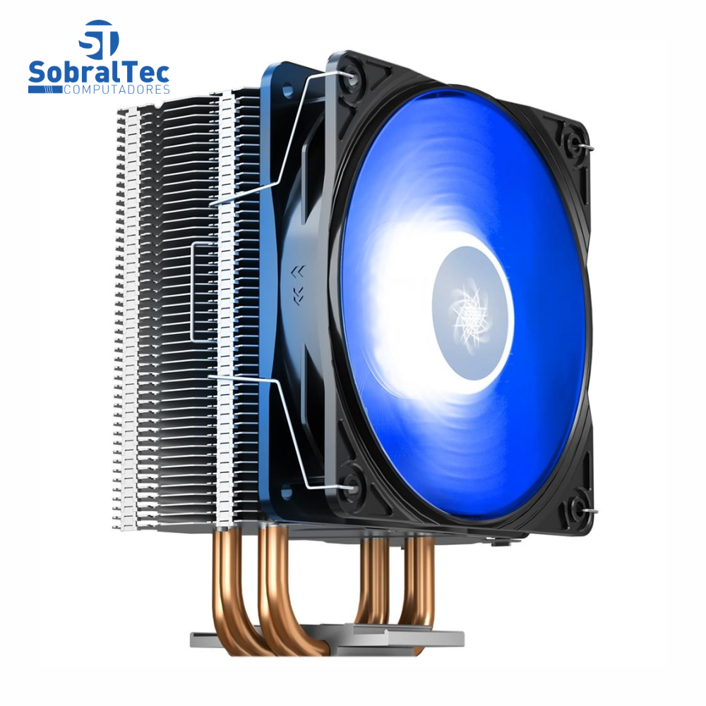 Cooler FAN DeepCool Gammaxx 400 V2, 120mm, LED Azul, Branco - DP-MCH4-GMX400V2-BL