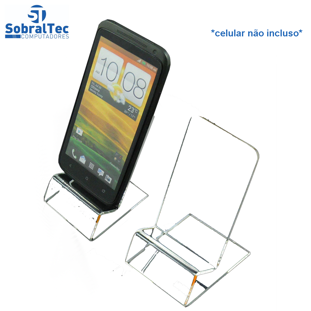 Suporte Para Telefone Em acrílico Com Rotulo PriceTag