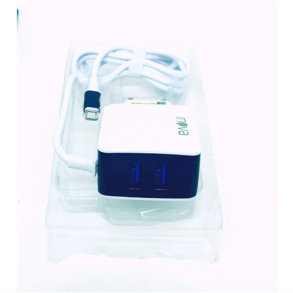 Carregador Para Celular V8 Com 2 Usb 2.4A Cabo De 1.20 Metros Inova CAR-G5087