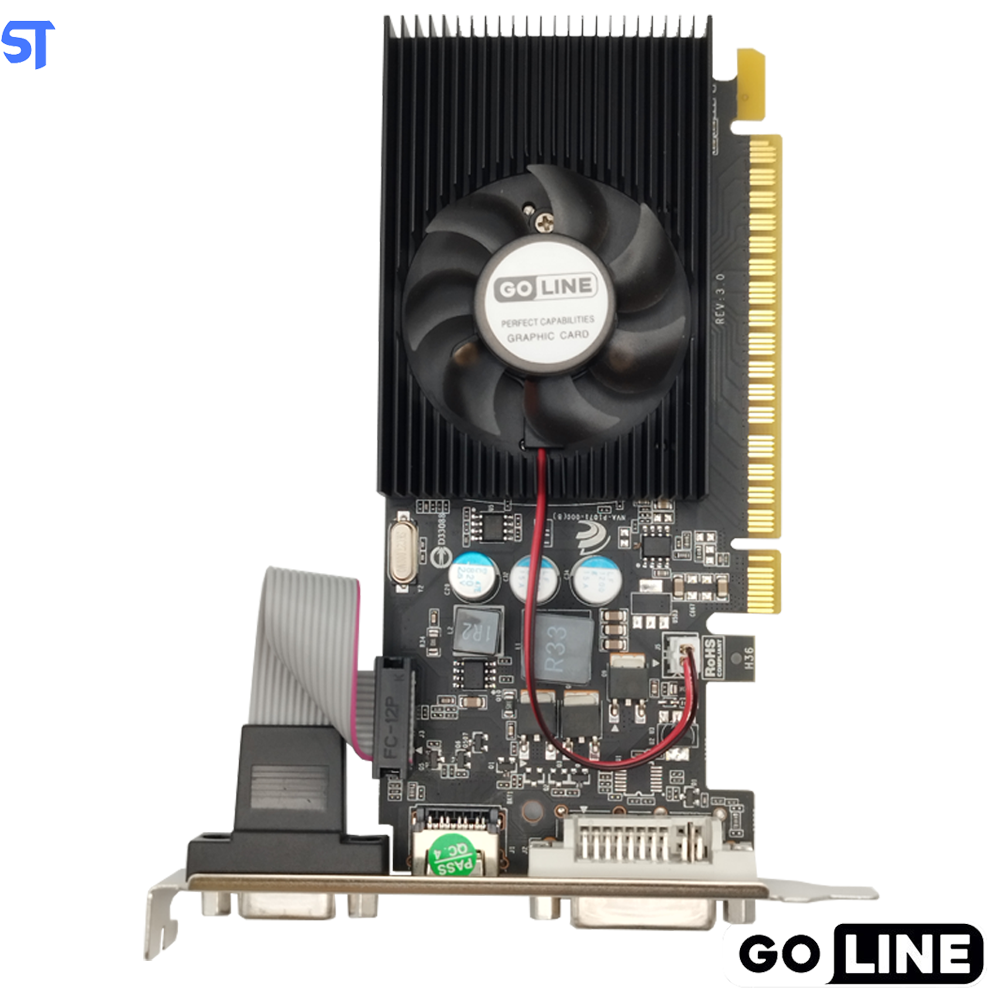 Placa de Vídeo Goline GT 210 1GB-64 Bits / DDR3 HDMi- VGA-DVI