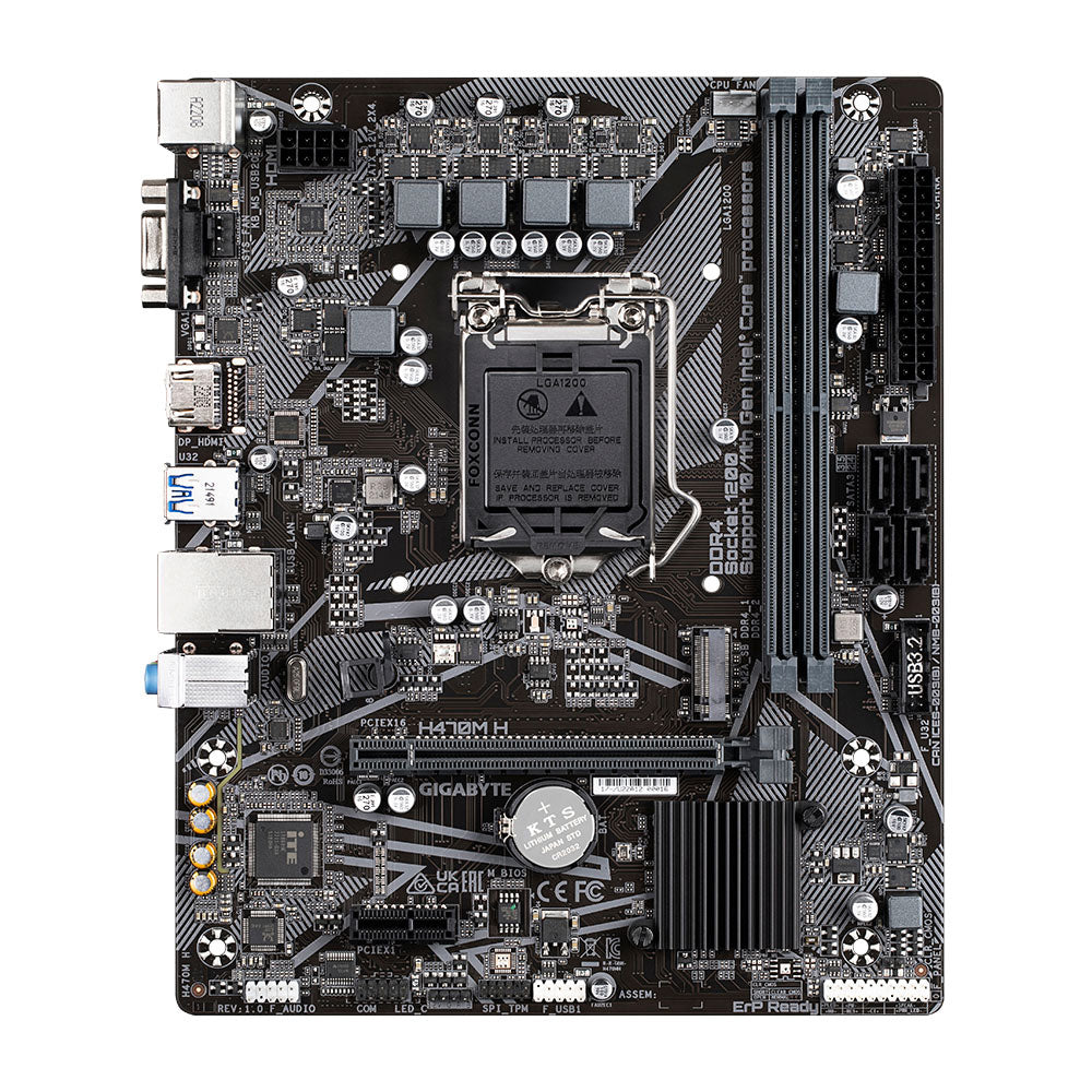 Computador Core i5- 10400-4.3GHz- HD SSD 480GB - Memória 8GB 2666 Mhz- GaB MT32BK Com 8 Portas USB Windows10